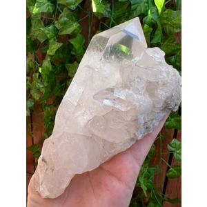 1.63 Lb Arkansas Quartz Crystal Points Cluster. Natural Water Clear Quartz Point from Arkansas. You