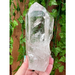 2.24 Lb. Clear Quartz Crystal Point. Polished Clear Quartz Point. You get this piece!