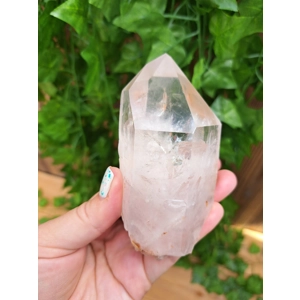 10.09 oz. Clear Quartz Crystal Point. All Natural Clear Quartz Point from Brazil. You get this piece