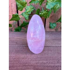 12.69 oz. Rose Quartz Freeform Crystal 3.5 Inch. Polished Rose Quartz Freeform Crystal. You get this