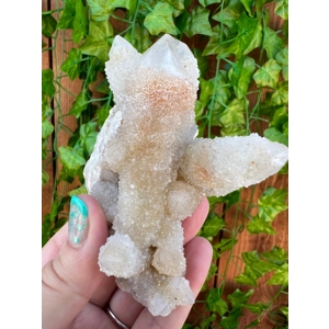 6.72 oz. Large Lavender Spirit Quartz Crystal Cluster. Cactus Quartz Crystal Points Cluster. You get