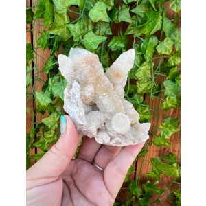 6.72 oz. Large Lavender Spirit Quartz Crystal Cluster. Cactus Quartz Crystal Points Cluster. You get