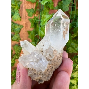 2.72 oz. Clear Quartz Crystal Points Cluster With Window. You get this piece!