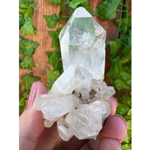 2.72 oz. Clear Quartz Crystal Points Cluster With Window. You get this piece!