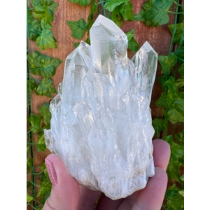 9 oz Clear Quartz Crystal Points Cluster from Madagascar. You get this piece!