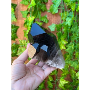 1.82 Lb. Arkansas Smoky Quartz Crystal Point from Ron Coleman Mine Arkansas. You get this piece!