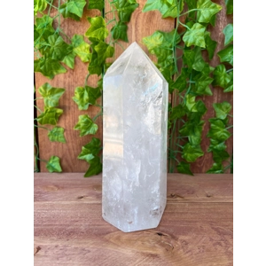 5.54 Lb. Large Polished Quartz Crystal Point. 8.75 Inch Dow Quartz Point. You get this piece!