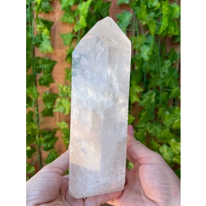 5.54 Lb. Large Polished Quartz Crystal Point. 8.75 Inch Dow Quartz Point. You get this piece!