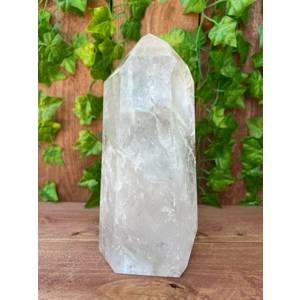 5.54 Lb. Large Polished Quartz Crystal Point. 8.75 Inch Dow Quartz Point. You get this piece!