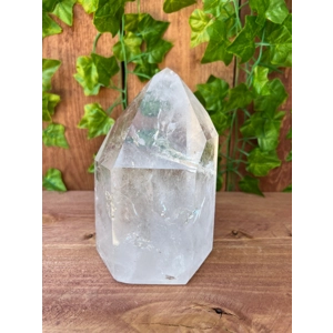 3.95 Lb. Clear Quartz Crystal Point. 6 Inch Tall Polished Quartz Point. You get this piece!