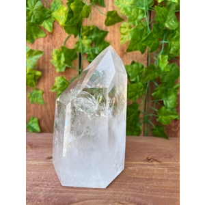 3.95 Lb. Clear Quartz Crystal Point. 6 Inch Tall Polished Quartz Point. You get this piece!