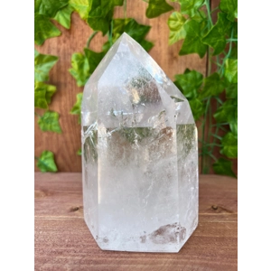 3.95 Lb. Clear Quartz Crystal Point. 6 Inch Tall Polished Quartz Point. You get this piece!