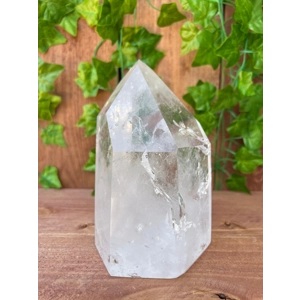 3.95 Lb. Clear Quartz Crystal Point. 6 Inch Tall Polished Quartz Point. You get this piece!