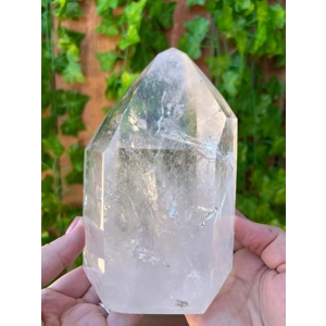 3.95 Lb. Clear Quartz Crystal Point. 6 Inch Tall Polished Quartz Point. You get this piece!