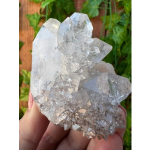 5.3 oz. AA Grade Apophyllite Clear Crystal Cluster Stalactite  from Jalgaon India. You get this piec