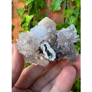 5.3 oz. AA Grade Apophyllite Clear Crystal Cluster Stalactite  from Jalgaon India. You get this piec