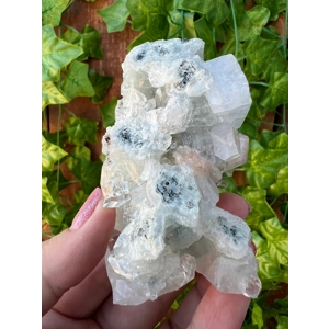 5.73 oz. AA Apophyllite Crystal Cluster with Stilbite from Jalgaon India. ZA9. You get this piece!