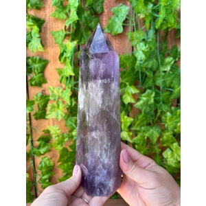 2.68 Lb. Amethyst Quartz Point with Clear Quartz and Smoky Quartz with Phantoms. You get this piece!