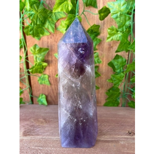 2.68 Lb. Amethyst Quartz Point with Clear Quartz and Smoky Quartz with Phantoms. You get this piece!