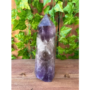 2.68 Lb. Amethyst Quartz Point with Clear Quartz and Smoky Quartz with Phantoms. You get this piece!