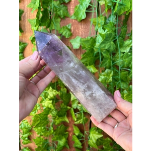 1.8 Lb. Amethyst Quartz Point with Clear Quartz and Smoky Quartz with Phantoms. You get this piece!