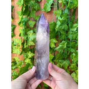 1.8 Lb. Amethyst Quartz Point with Clear Quartz and Smoky Quartz with Phantoms. You get this piece!