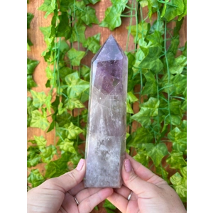 1.8 Lb. Amethyst Quartz Point with Clear Quartz and Smoky Quartz with Phantoms. You get this piece!