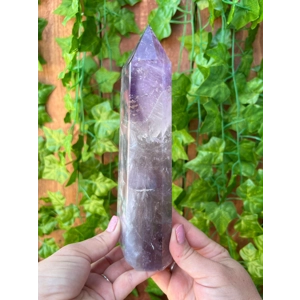 1.8 Lb. Amethyst Quartz Point with Clear Quartz and Smoky Quartz with Phantoms. You get this piece!