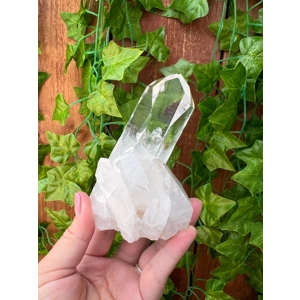 12.5 oz. Arkansas Quartz Crystal Cluster. Natural Water Clear Quartz Point from Arkansas. You get th
