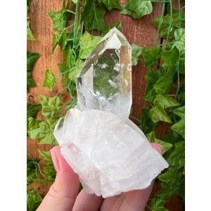 12.5 oz. Arkansas Quartz Crystal Cluster. Natural Water Clear Quartz Point from Arkansas. You get th