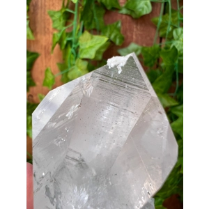 12.5 oz. Arkansas Quartz Crystal Cluster. Natural Water Clear Quartz Point from Arkansas. You get th
