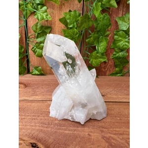 12.5 oz. Arkansas Quartz Crystal Cluster. Natural Water Clear Quartz Point from Arkansas. You get th