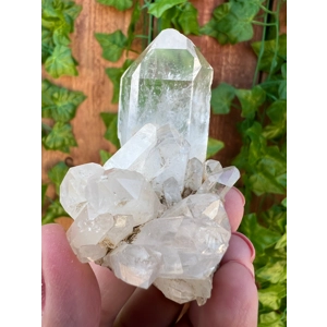 2.72 oz. Clear Quartz Crystal Points Cluster With Window. You get this piece!