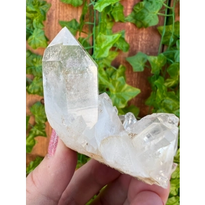2.72 oz. Clear Quartz Crystal Points Cluster With Window. You get this piece!