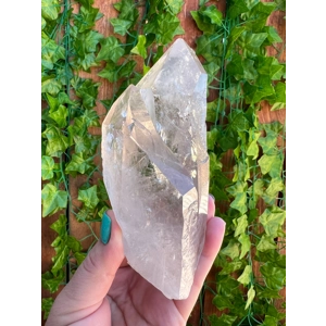 1.11 Lb Clear Quartz Twin Crystal Points with Etching. You get this piece!