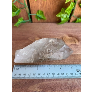 1.11 Lb Clear Quartz Twin Crystal Points with Etching. You get this piece!