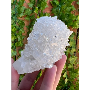 8.42 oz. AA Apophyllite Crystal Cluster with Stilbite from Jalgaon India. ZA18. You get this piece!