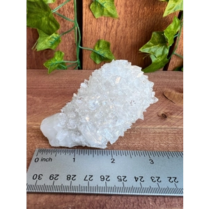 8.42 oz. AA Apophyllite Crystal Cluster with Stilbite from Jalgaon India. ZA18. You get this piece!
