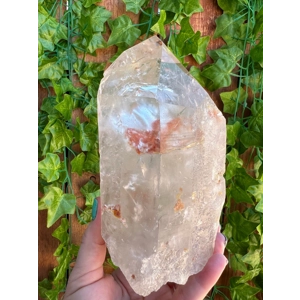 3.6 Lb Clear Quartz Crystal Point with Etching and Inclusions. You get this piece!