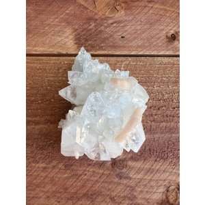 4.74 oz. AA Grade Clear Apophyllite Crystal Cluster from Jalgaon India. You get this piece! ZA2