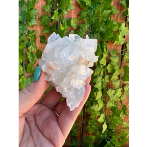 4.74 oz. AA Grade Clear Apophyllite Crystal Cluster from Jalgaon India. You get this piece! ZA2