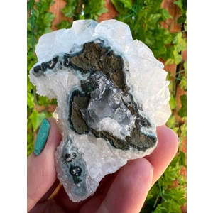 4.74 oz. AA Grade Clear Apophyllite Crystal Cluster from Jalgaon India. You get this piece! ZA2