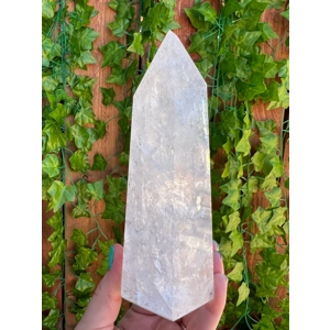 1.71 Lb. Clear Quartz Crystal Point. Large Polished Clear Quartz Crystal Point. You get this piece!