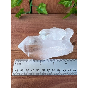 10.93 oz. Arkansas Quartz Crystal Point Cluster. Natural Water Clear Quartz Points from Arkansas. Yo