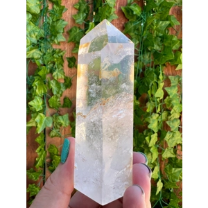 11.32 oz. Clear AA Grade Polished Clear Quartz Crystal Point from Madagascar. You get this piece!