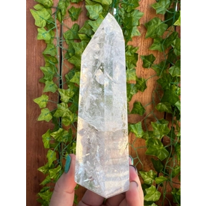 1.23 Lb Clear Quartz Crystal Point. Polished Quartz Point. You get this piece!
