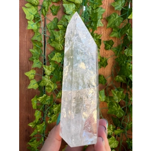 1.23 Lb Clear Quartz Crystal Point. Polished Quartz Point. You get this piece!