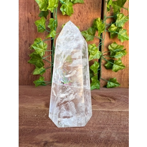 1.23 Lb Clear Quartz Crystal Point. Polished Quartz Point. You get this piece!