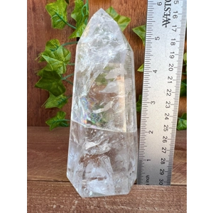 1.23 Lb Clear Quartz Crystal Point. Polished Quartz Point. You get this piece!