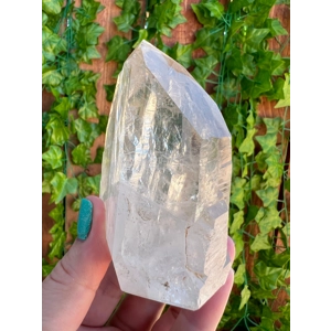 9.74 oz Clear Cathedral Quartz Crystal Points Cluster with Etching. You get this piece!